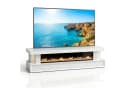 HOOZ TV-Lowboard mit Kamin Weiß Hochglanz Glas Bild 2