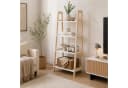 HOOZ Stufenregal Bambus Standregal 4 Böden Natur/Weiß Modern Bild 5