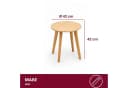 HOOZ Beistelltisch Bambus rund Natur-Design Bild 3