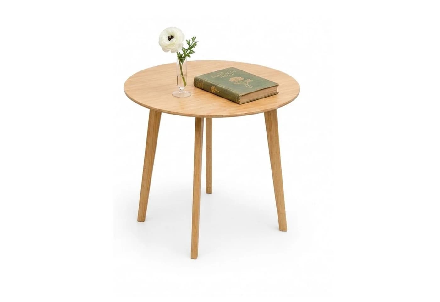 HOOZ Beistelltisch Bambus rund Natur Design Couchtisch - Bild 2