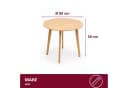HOOZ Beistelltisch Bambus rund Natur Design Couchtisch Bild 3