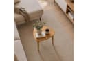 HOOZ Beistelltisch Bambus Natur – Sofatisch Dreieck abgerundet Bild 1