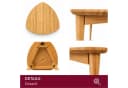 HOOZ Beistelltisch Bambus Natur – Sofatisch Dreieck abgerundet Bild 3