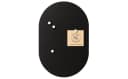 BEHE Interior Magnettafel Oval Rundbogen Stahl Pulverbeschichtet Schwarz Bild 2