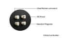 BEHE Interior Magnettafel Oval Rundbogen Stahl Pulverbeschichtet Schwarz Bild 5