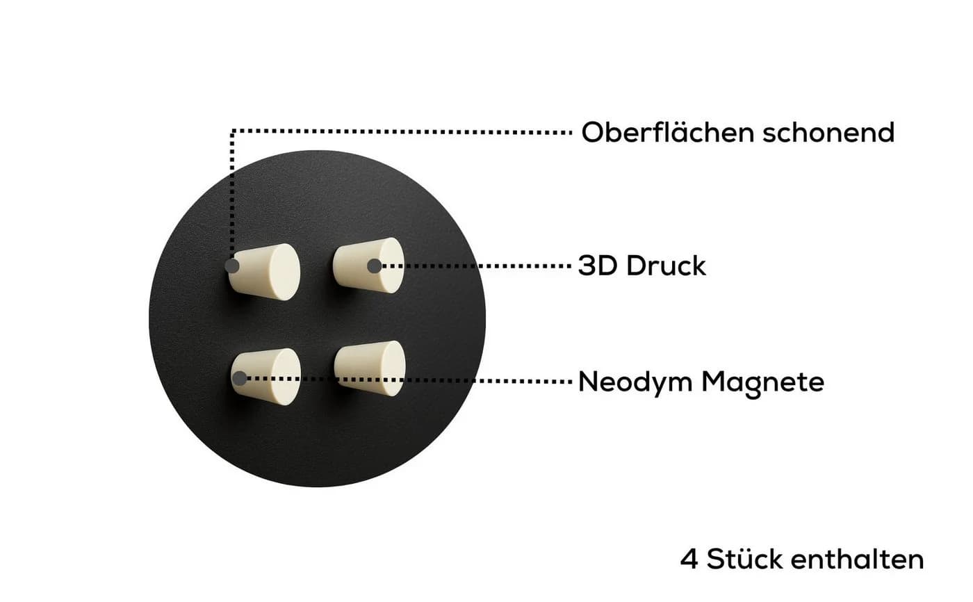 BEHE Interior Magnettafel Oval Rundbogen Stahl Pulverbeschichtet Schwarz - Bild 5