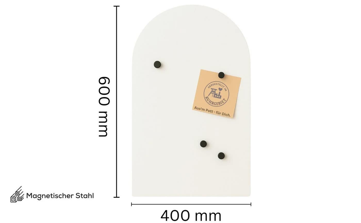 BEHE Interior Magnettafel Oval Rundbogen Stahl Pulverbeschichtet - Bild 3