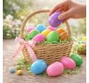 Hey!Easter® Osterei 12x Ostereier zum Befüllen - Bunte 6 cm Plastikeier Kunststoffeier (12er Set, 12 St., 12 Stück), bunt Bild 3