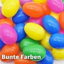 Hey!Easter® Osterei 12x Ostereier zum Befüllen - Bunte 6 cm Plastikeier Kunststoffeier (12er Set, 12 St., 12 Stück), bunt Bild 5