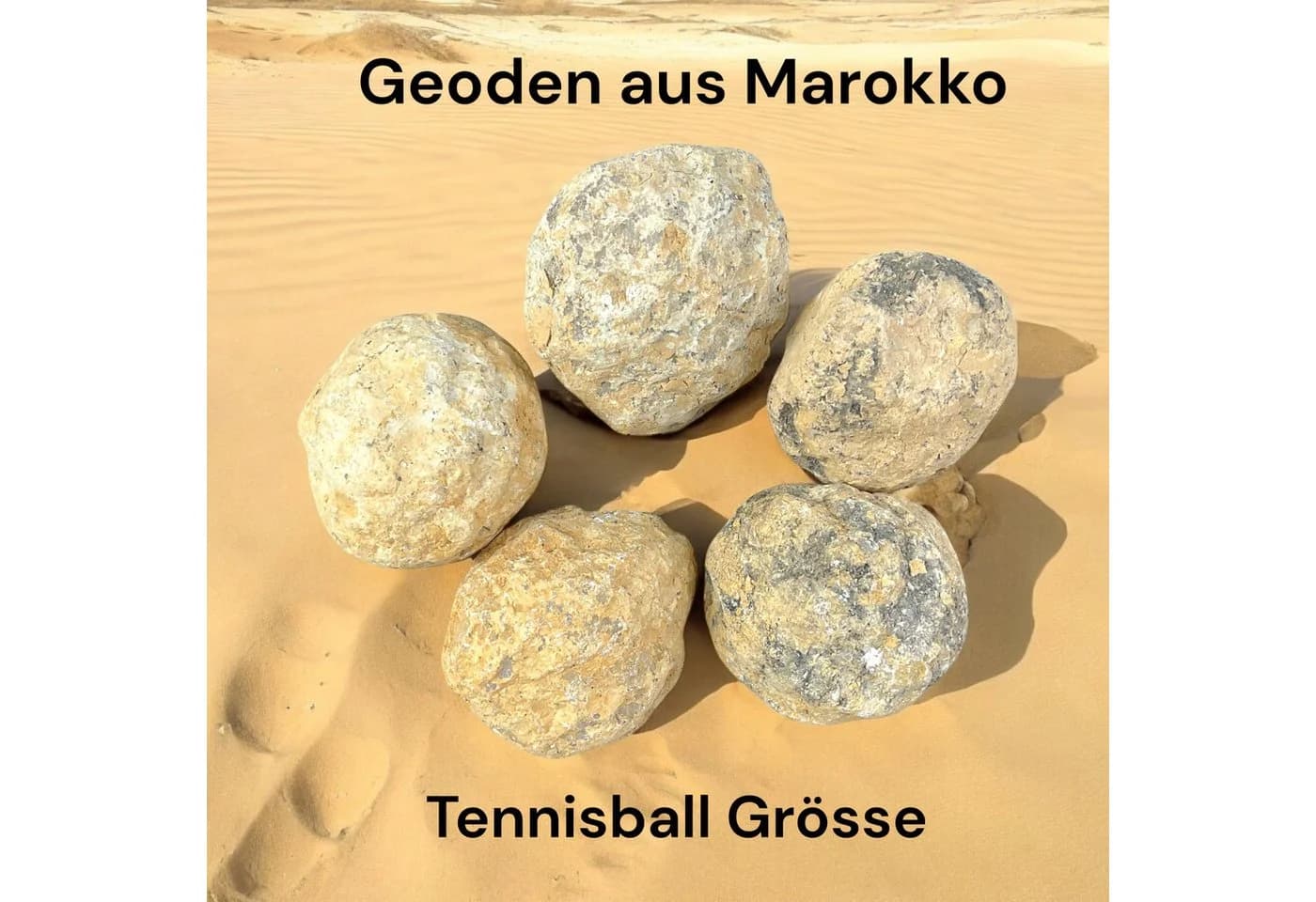 Steinfixx® 5-teiliges Quarzgeoden Set 6-7 cm mit Anleitung