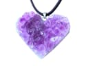 Steinfixx® Amethyst Herz Anhänger 925 Silber mit Wildlederband Bild 2