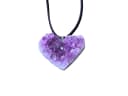 Steinfixx® Amethyst Herz Anhänger 925 Silber mit Wildlederband Bild 5