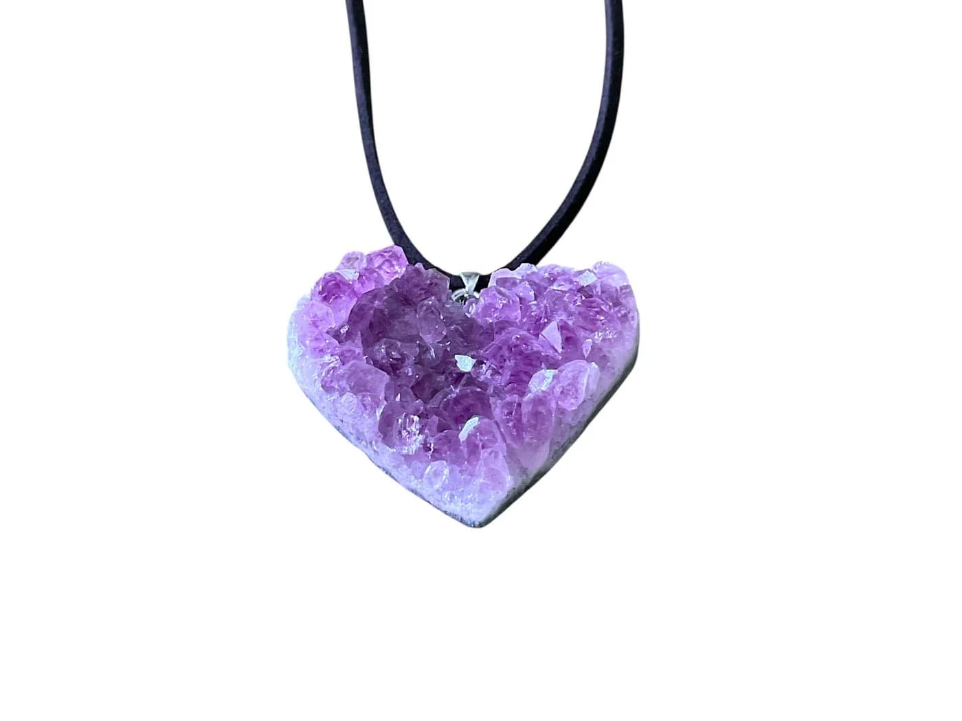 Steinfixx® Amethyst Herz Anhänger 925 Silber mit Wildlederband - Bild 5