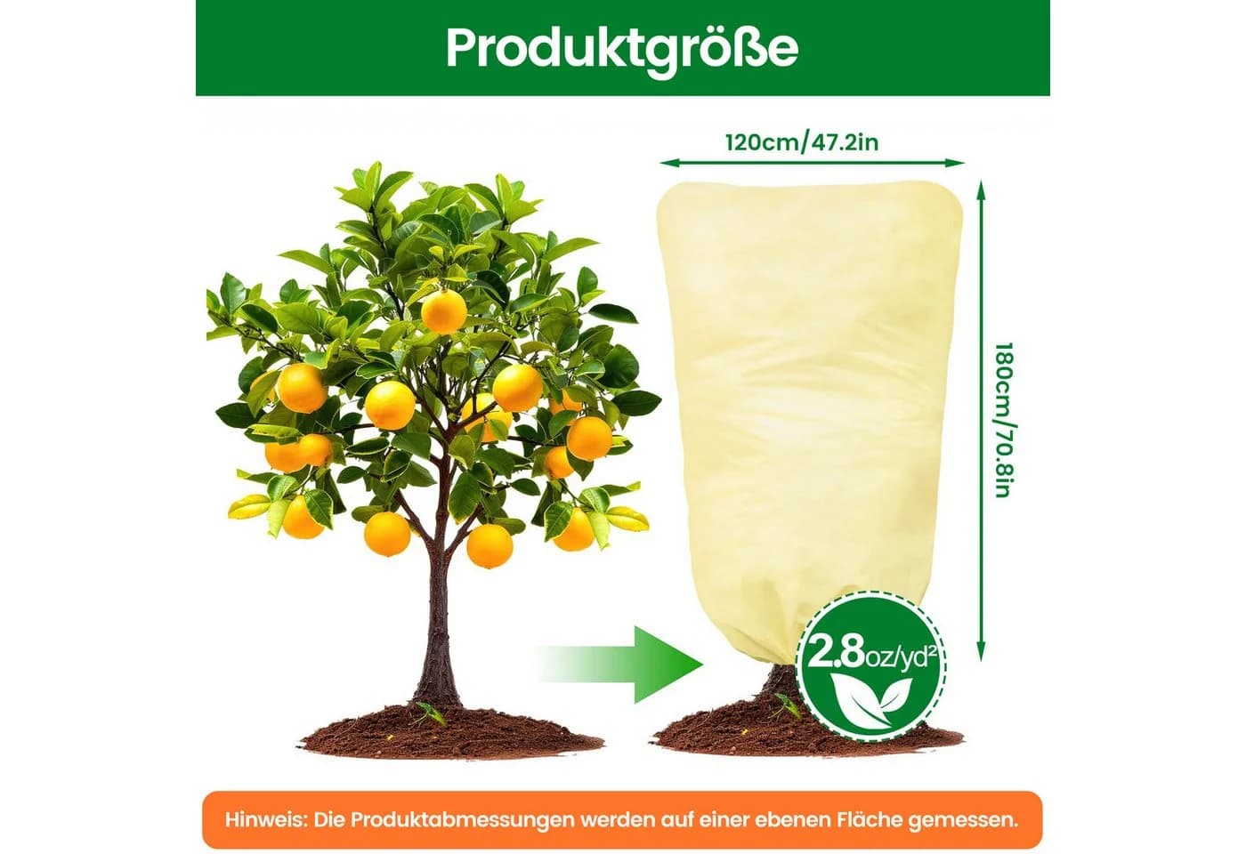 Bundviel Wintervlies 2er-Set XXL Pflanzen-Frostschutz Vlies