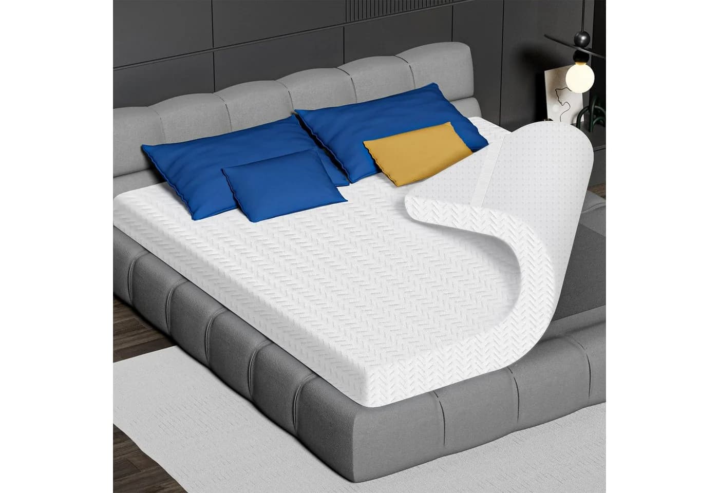 Bundviel Matratzentopper 5cm H2/H3 7-Zonen Memory Schaustoff Topper - Bild 2