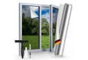 Bundviel Sonnenschutz-Fensterfolie UV-Schutz Blickdicht Silber Bild 2