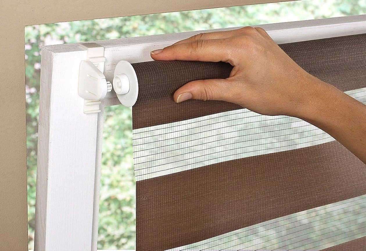 Doppelrollo K-HOME 'Maringa Klemmfix' Schwarz 25x150cm - Bild 5