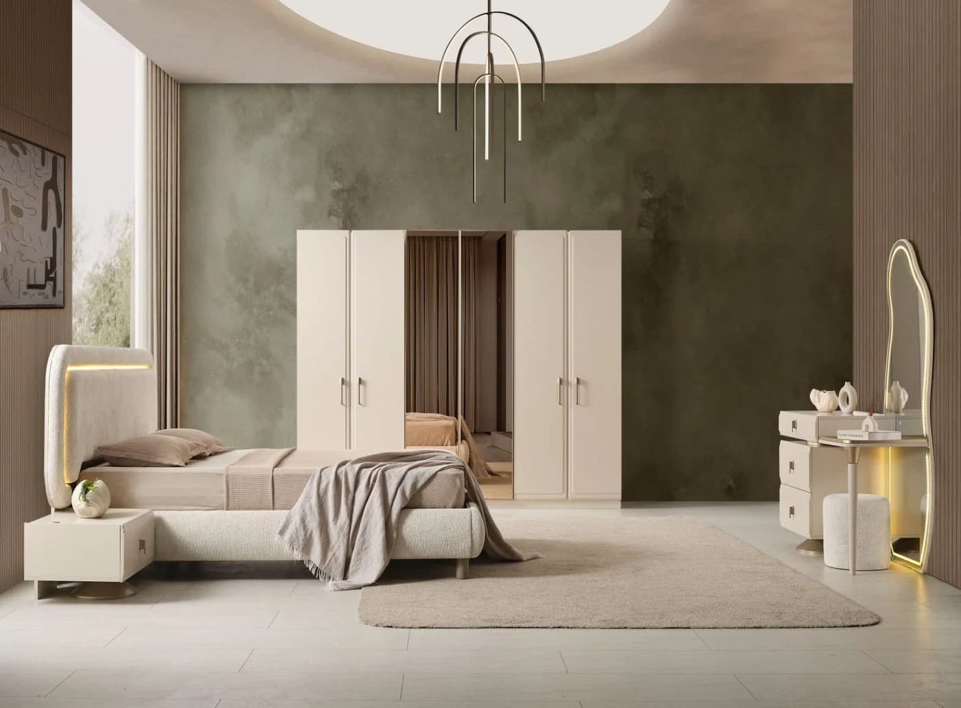 JulietHome Pera Schlafzimmer-Set mit Boxspringbett & Kleiderschrank - Bild 3