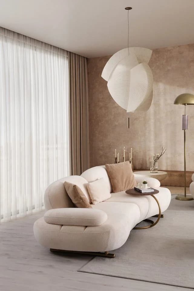 JulietHome Polstergarnitur Paris Beige 3+3+1 Set mit drehbarem Sessel