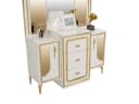 JulietHome Schlafzimmer-Set Trend Weiß/Gold mit Boxspringbett & Kleiderschrank Bild 5