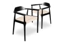 LIM HOME Esszimmerstuhl SW010 Schwarz FSC® Eichenholz Papierseil Bild 2