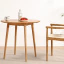 LIM HOME Esstisch SWT001 Eichenholz-Tischbeine Rund 80 cm Bild 1