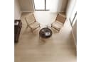 LIM HOME Loungesessel Massivholz Weiß/Braun Papierrattan Bild 4