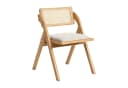 LIM HOME Klappstuhl TB000 Beige Massivholz Esche Rattan Bild 2
