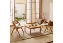 LIM HOME Klappstuhl TB000 Beige Massivholz Esche Rattan Bild 5