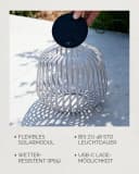 LUUK Studio SOLIS LED Solarleuchte Grau Dimmbar Solarbetrieb Bild 1