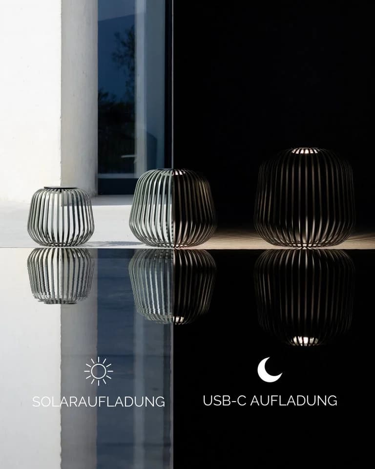 LUUK Studio LED Solarleuchte SOLIS Grün Solarlampe Dimmbar - Bild 4