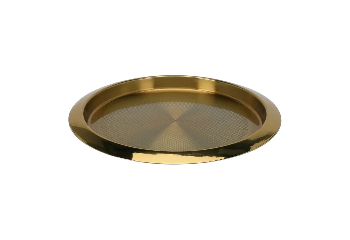 VOSSBACH Serviertablett Rund 35 cm Gold Edelstahl