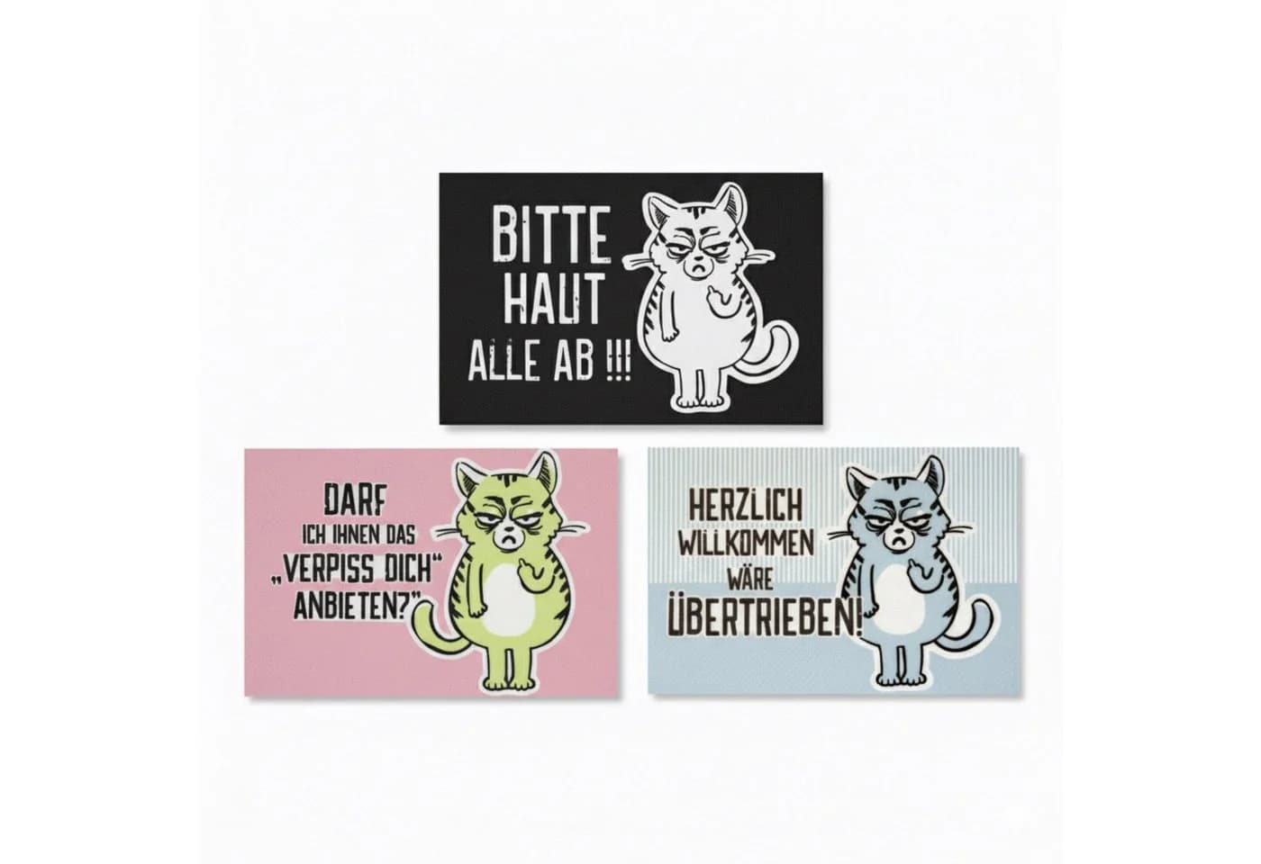 HAC24 Fußmatte Schmutzfangmatte Türmatte Fußmatte Rutschfest Fußabtreter Matte, Katzenmotiv - Bild 2
