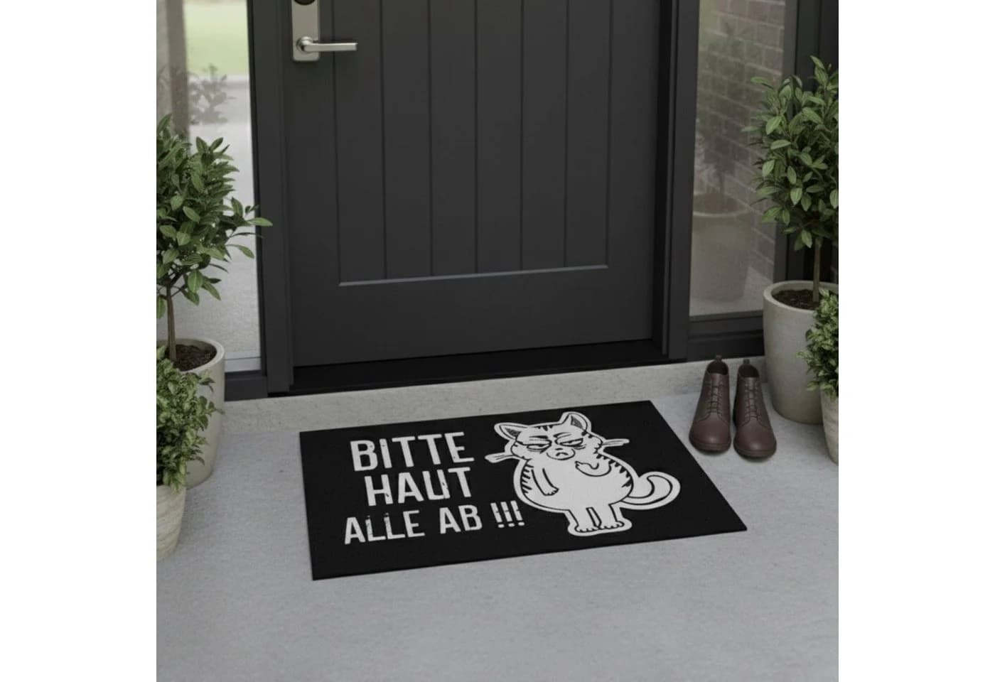HAC24 Fußmatte Schmutzfangmatte Türmatte Fußmatte Rutschfest Fußabtreter Matte, Katzenmotiv - Bild 5