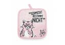 HAC24 Topflappen Set 2-tlg. Miesekatze Grün/Rosa Polyester Bild 3