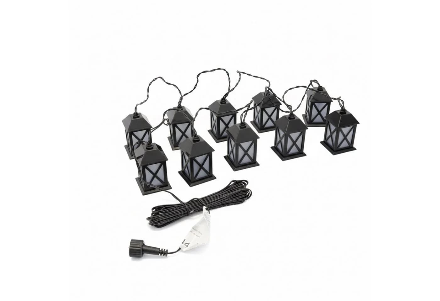HAC24 LED-Lichterkette Laterne 10-flammig Warmweiß - Bild 4