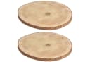 VOSSBACH Baumscheibe 2-tlg. Paulownia Holz Ø 35 cm mit Rinde Bild 2