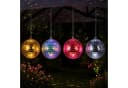 HAC24 LED Disco-Kugel Spiegelkugel Partylicht mit Timer, Ø 8 cm, Lila/Silber Bild 3