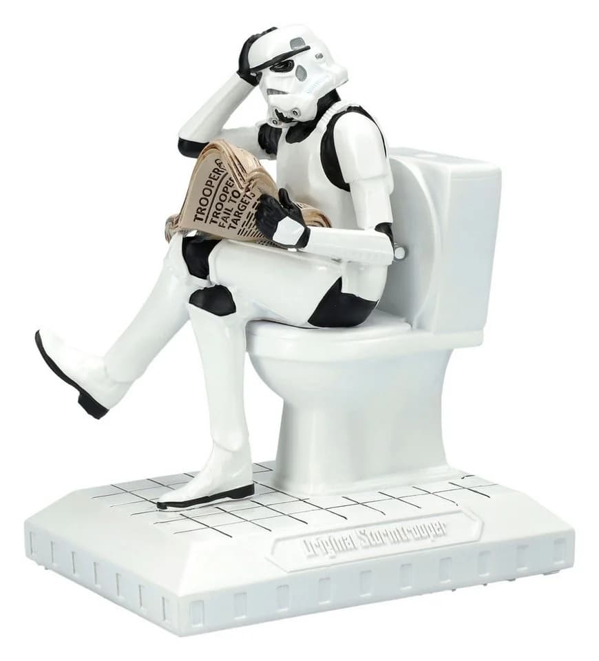 Figuren Shop Dekofigur Stormtrooper Toilette – Polyresin Sammlerstück 13,5 cm - Bild 2
