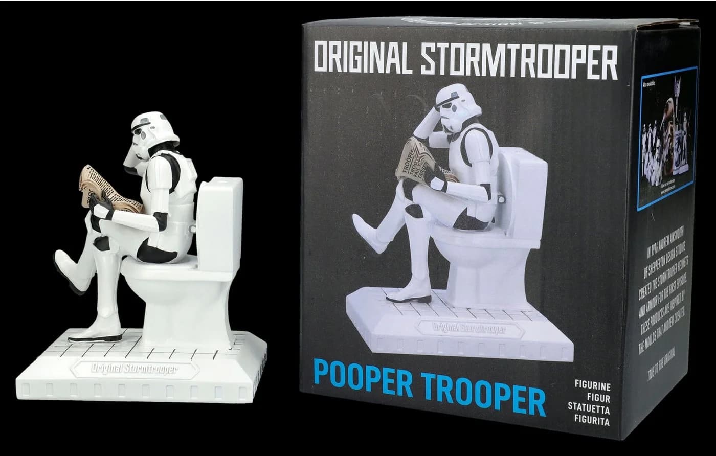 Figuren Shop Dekofigur Stormtrooper Toilette – Polyresin Sammlerstück 13,5 cm - Bild 3