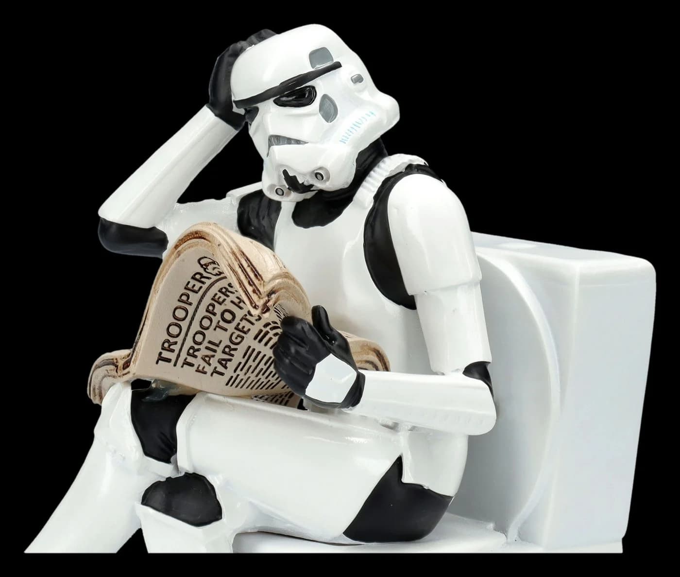 Figuren Shop Dekofigur Stormtrooper Toilette – Polyresin Sammlerstück 13,5 cm - Bild 4