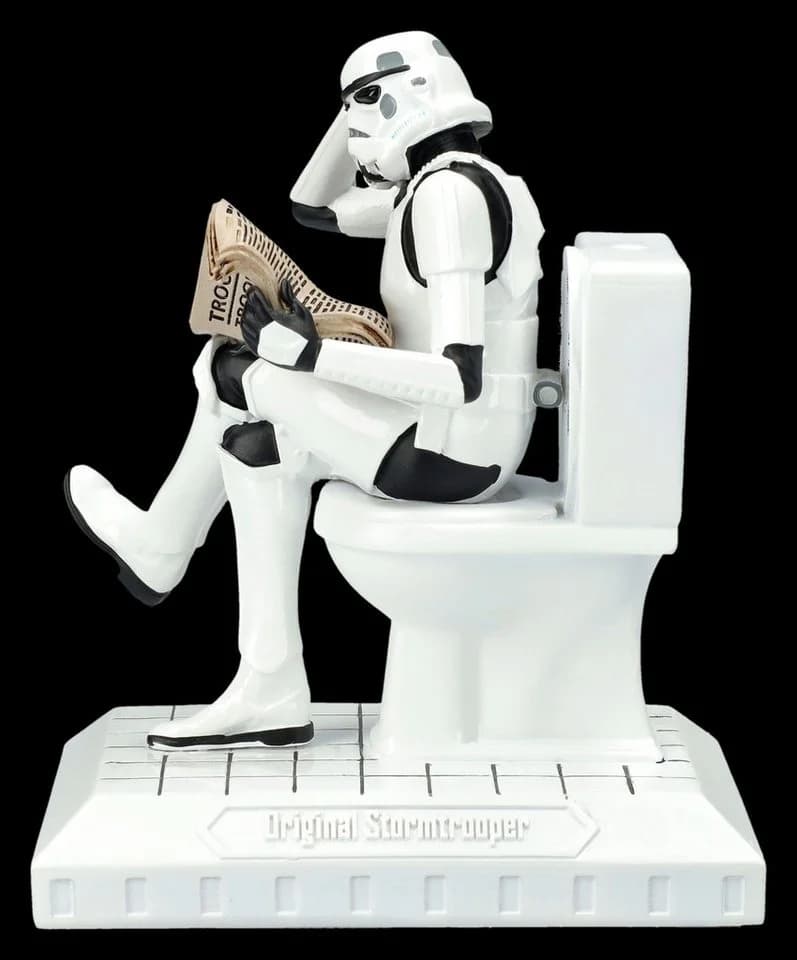 Figuren Shop Dekofigur Stormtrooper Toilette – Polyresin Sammlerstück 13,5 cm - Bild 5