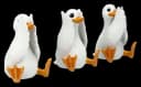 Figuren Shop GmbH Gänsefiguren Set „Nichts Böses“ Polyresin Deko Bild 1