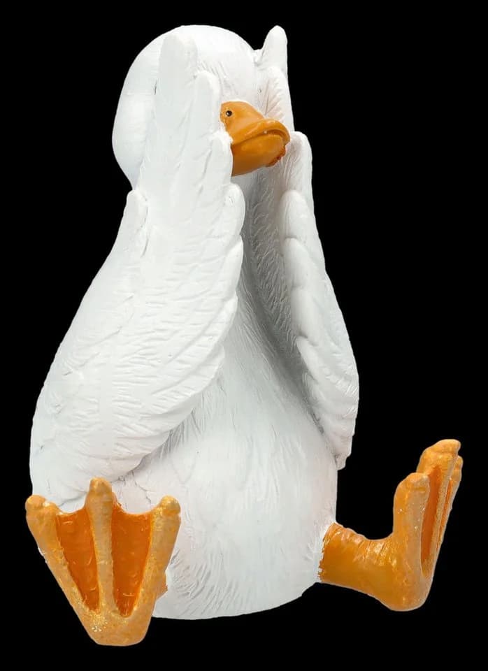 Figuren Shop GmbH Gänsefiguren Set „Nichts Böses“ Polyresin Deko - Bild 5