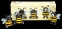 Nemesis Now Bienen Figuren Set 3-teilig Kunststein Bunt Bild 1
