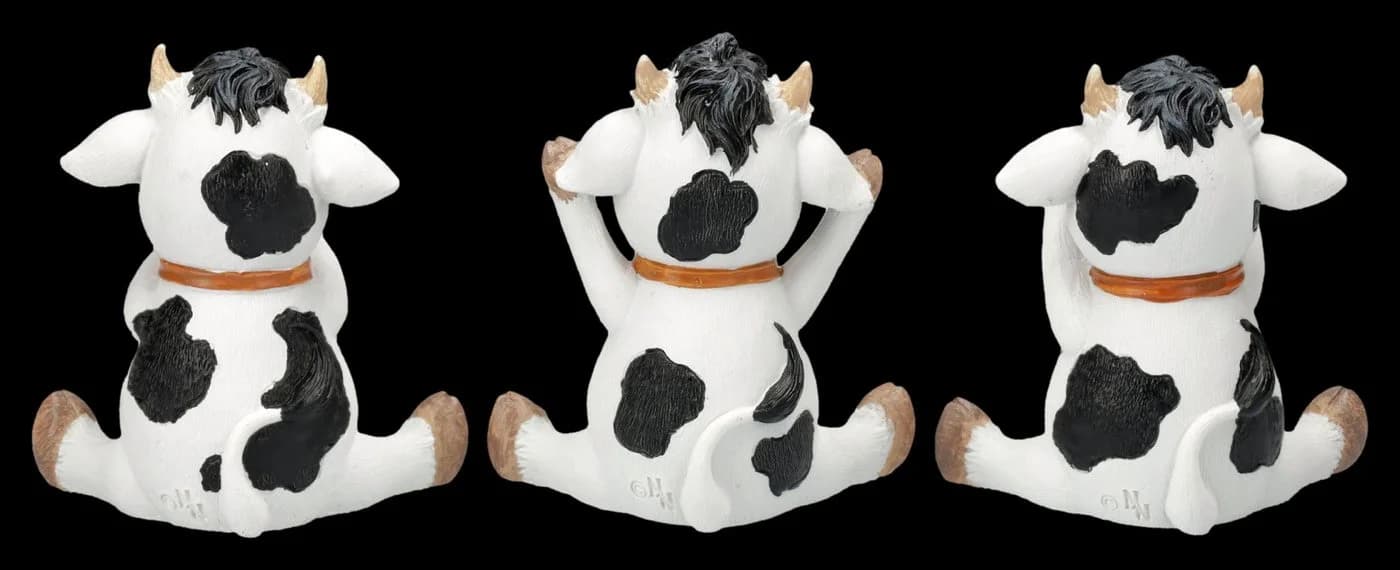 Nemesis Now Kuh Figur 3er Set – Lustige Tiere Statue - Bild 4