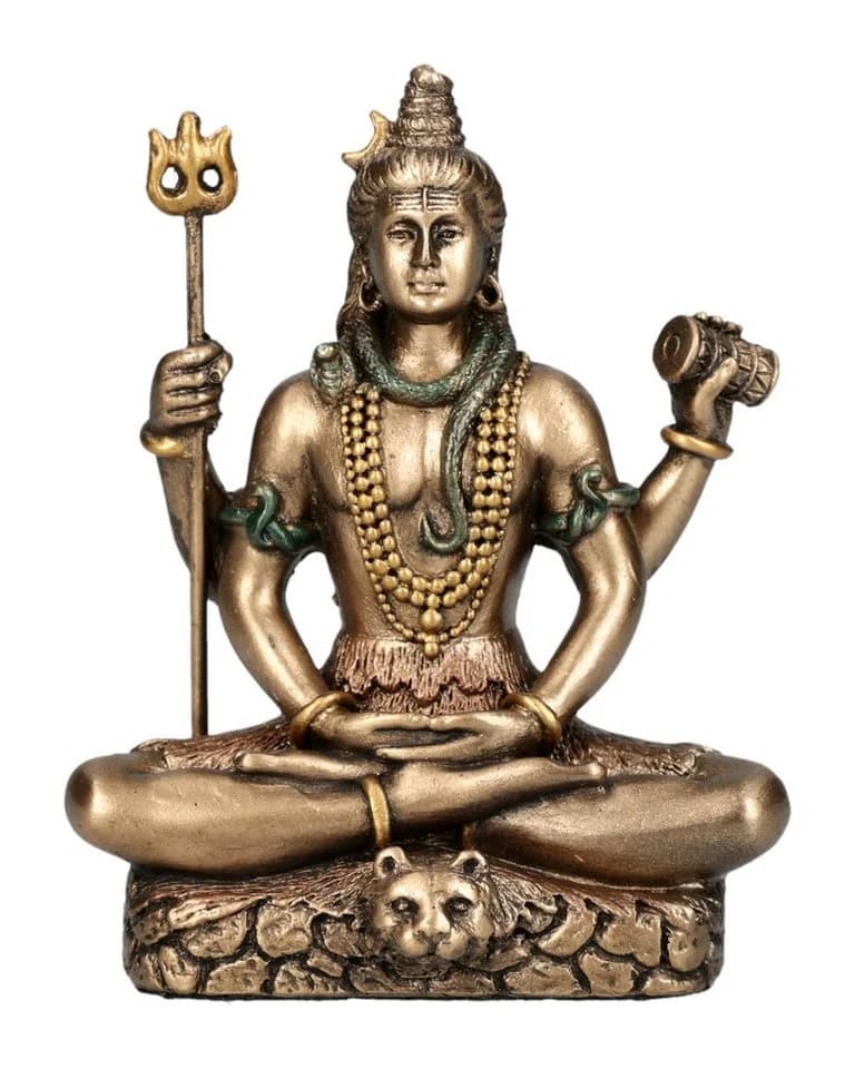 Figuren Shop GmbH Shiva Figur Miniatur Statue Hindu Gott Veronese 8 cm Dekofigur - Bild 2