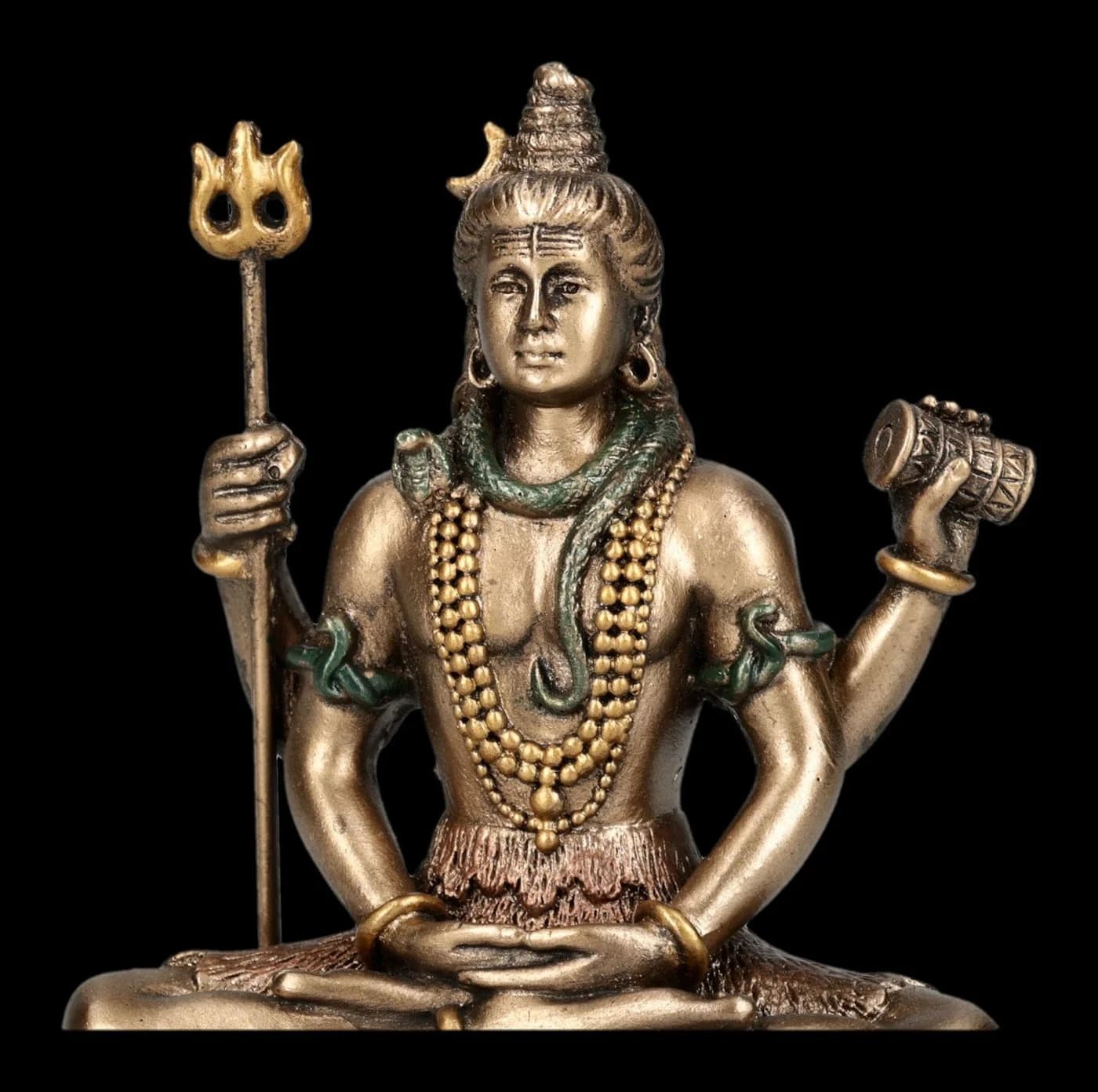 Figuren Shop GmbH Shiva Figur Miniatur Statue Hindu Gott Veronese 8 cm Dekofigur - Bild 4