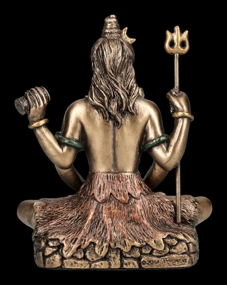 Figuren Shop GmbH Shiva Figur Miniatur Statue Hindu Gott Veronese 8 cm Dekofigur - Bild 5