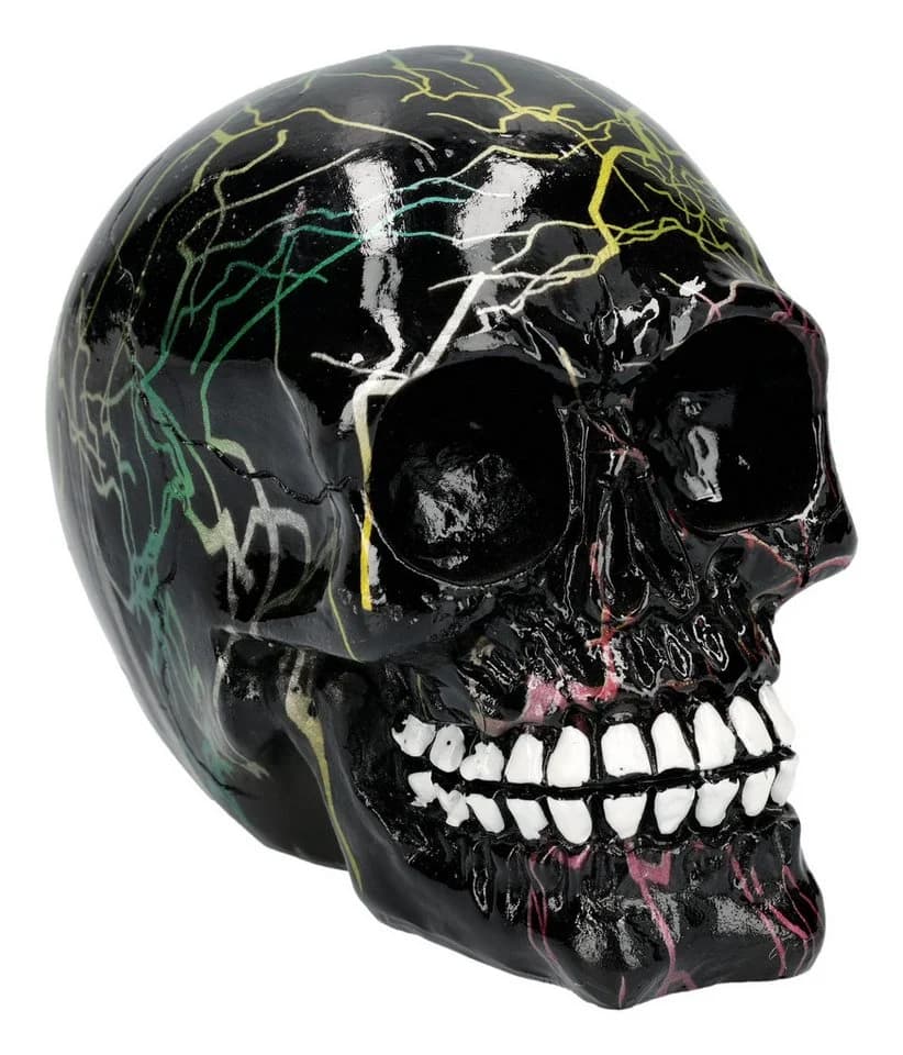 Figuren Shop GmbH Blitzschädel Gothic Deko Horror Statue - Bild 2
